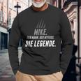 Mike Name Lustiger Spruch Vorname Geschenk Langarmshirts Geschenke für alte Männer