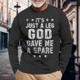 Military Veteran Ampu For War Hero Men Women Long Sleeve T-shirt Graphic Print Unisex Gifts for Old Men