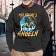 Mir Reichts Ich Geh Angeln Angel Angler Fischen Geschenk Langarmshirts Geschenke für alte Männer