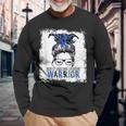 Mom Of Angelman Syndrome WarriorI Wear Blue For Angelmans Long Sleeve T-Shirt Gifts for Old Men