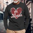My Dog Is My Valentine Valentines Day V2 Men Women Long Sleeve T-shirt Graphic Print Unisex Gifts for Old Men