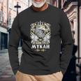 Mykah Name In Case Of Emergency My Blood Long Sleeve T-Shirt Gifts for Old Men