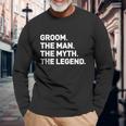 The Myth Legend Cool For Groom Tee Long Sleeve T-Shirt Gifts for Old Men