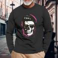 New Legend Skulls Cool Vector Long Sleeve T-Shirt Gifts for Old Men