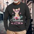 Niedliche Chihuahua Mama Sonnenbrille Für Chihuahua-Besitzer Langarmshirts Geschenke für alte Männer