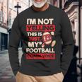 Not Yelling Football Coach Voice Football Coach Long Sleeve T-Shirt Gifts for Old Men