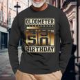 Oldometer 49 50 50 Oldometer Fathers Day Long Sleeve T-Shirt Gifts for Old Men