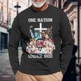 One Nation South Carolina Gamecocks Under God Long Sleeve T-Shirt T-Shirt Gifts for Old Men