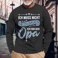 Opa Lustig Spruch Langarmshirts, Vatertag & Geburtstag Großvater Tee Geschenke für alte Männer