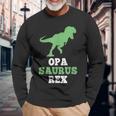 Opa-Saurus Rex Dinosaur Opasaurus Langarmshirts Geschenke für alte Männer