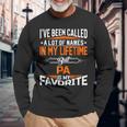 Pa Is My Favorite Name In My Lifetime Shirt Father Day Long Sleeve T-Shirt Gifts for Old Men