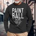 Paintball Farbe Lebensstil Spiel Taktisch Airsoft Geschenk Langarmshirts Geschenke für alte Männer