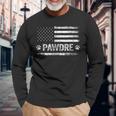 Pawdre Best Dog Dad Ever Us Flag Dog Paw Tee Dog Lover Long Sleeve T-Shirt T-Shirt Gifts for Old Men