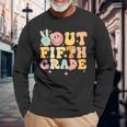 Peace Out Fifth 5Th Grade Class Of 2023 Goodbye 5Th Grade Long Sleeve T-Shirt T-Shirt Gifts for Old Men