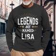 Personalisiertes Legends Are Named Lisa Langarmshirts mit Sternenmotiv Geschenke für alte Männer