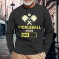 Pickleball Modus Ein Pickleball Schläger Und Ball Langarmshirts Geschenke für alte Männer