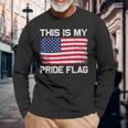 This Is My Pride Flag Long Sleeve T-Shirt Gifts for Old Men