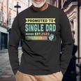 Promoted To Single Dad Est 2020 Vintage Christmas Long Sleeve T-Shirt Gifts for Old Men