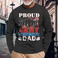 Proud Army National Guard Dad Fathers Day Veteran Long Sleeve T-Shirt Gifts for Old Men