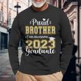 Proud Brother Of A Class Of 2023 Graduate Senior 23 Long Sleeve T-Shirt T-Shirt Gifts for Old Men