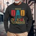 Proud Dad Official Teenager Bday Party 13 Year Old Long Sleeve T-Shirt T-Shirt Gifts for Old Men
