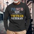 Proud Son Of A Vietnam Veteran Us Veterans Day Long Sleeve T-Shirt Gifts for Old Men
