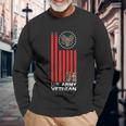 Proud Us Army Veteran Usa Flag Army Boots And America Flag Long Sleeve T-Shirt Gifts for Old Men