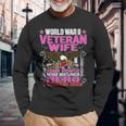 Proud World War 2 Veteran Wife Military Ww2 Veterans Spouse Men Women Long Sleeve T-shirt Graphic Print Unisex Gifts for Old Men