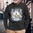 Ramen Cat Kawaii Anime Japanese Cat Lovers Kawaii Neko V4 Men Women Long Sleeve T-Shirt T-shirt Graphic Print Gifts for Old Men