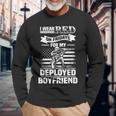 Red Friday Military Girlfriend Deployed Patriotic Long Sleeve T-Shirt Gifts for Old Men
