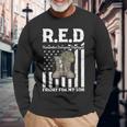 Red Friday Military I Wear Red For My Son Remember Everyone Long Sleeve T-Shirt Gifts for Old Men
