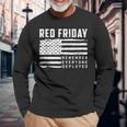 Red Friday Remember Everyone Deployed Veteran Gift Men Women Long Sleeve T-shirt Graphic Print Unisex Gifts for Old Men