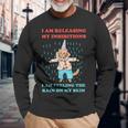 I Am Releasing My Inhibitions I Am Feeling The Rain Quote Long Sleeve T-Shirt T-Shirt Gifts for Old Men