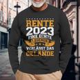 Rente 2023 Eine Echte Legende Verlässt Das Gelände V2 Langarmshirts Geschenke für alte Männer