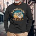 Retro Vintage Best Chihuahua Dad Ever Dog Daddy Doggy Long Sleeve T-Shirt Gifts for Old Men