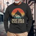 Retro Vintage Best Orca Dad Ever Father’S Day Long Sleeve T-Shirt Long Sleeve T-Shirt Gifts for Old Men