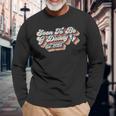 Retro Vintage Soon To Be G Daddy 2023 New First Time Grandpa Long Sleeve T-Shirt Gifts for Old Men