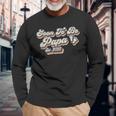 Retro Vintage Soon To Be Papa 2023 New Dad First Time Dad Long Sleeve T-Shirt Gifts for Old Men