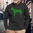 Rhodesian Ridgeback Dog Shamrock Leaf St Patrick Day Long Sleeve T-Shirt Gifts for Old Men