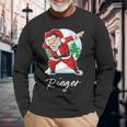 Rieger Name Santa Rieger Long Sleeve T-Shirt Gifts for Old Men