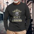 Riot Name Riot Eagle Lifetime Member Leg Long Sleeve T-Shirt Gifts for Old Men