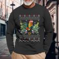 Rooster Lover Xmas Ugly Rooster Christmas Great Long Sleeve T-Shirt Gifts for Old Men