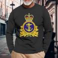 Royal Canadian Navy Rcn Military Armed Forces Long Sleeve T-Shirt Gifts for Old Men