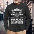 Rudd Blood Runs Through My Veins Long Sleeve T-Shirt Gifts for Old Men