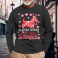 Scottish Terrier Is My Valentine Dog Lover Dad Mom Long Sleeve T-Shirt T-Shirt Gifts for Old Men