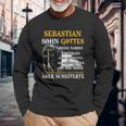 Sebastian - Sohn Gottes Personalisiertes Langarmshirts mit Motivspruch Geschenke für alte Männer