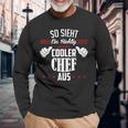 So Sieht Ein Richtig Cooler Chef Aus Arbeit Büro Chef Langarmshirts Geschenke für alte Männer