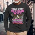 Some Never Meet Their Hero - Desert Storm Veteran Wife Gifts Men Women Long Sleeve T-shirt Graphic Print Unisex Gifts for Old Men