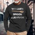 Spoon Survivor I Survived The Wooden Spoon Long Sleeve T-Shirt T-Shirt Gifts for Old Men
