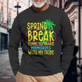 Spring Break Squad 2023 Retro Spring Break 2023 Long Sleeve T-Shirt Gifts for Old Men